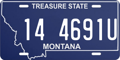 MT license plate 144691U
