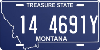 MT license plate 144691Y