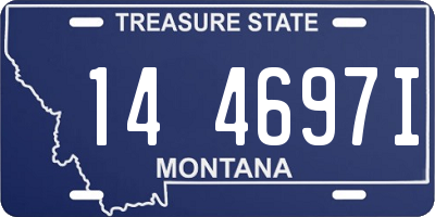 MT license plate 144697I