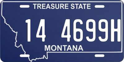 MT license plate 144699H