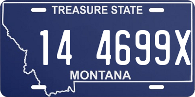 MT license plate 144699X