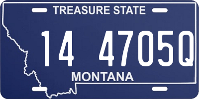 MT license plate 144705Q
