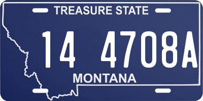 MT license plate 144708A
