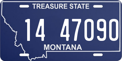 MT license plate 144709O
