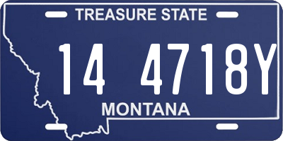 MT license plate 144718Y