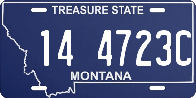 MT license plate 144723C
