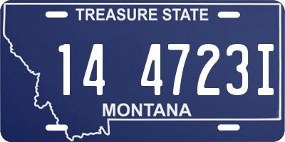 MT license plate 144723I