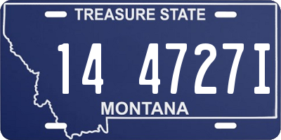 MT license plate 144727I
