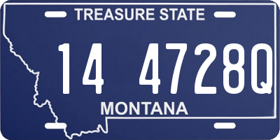 MT license plate 144728Q
