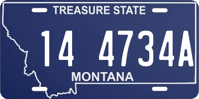 MT license plate 144734A
