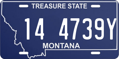 MT license plate 144739Y