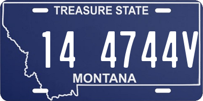 MT license plate 144744V