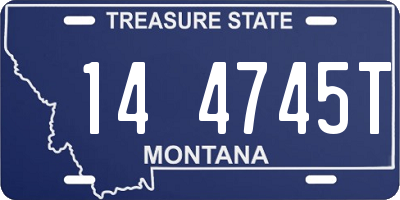 MT license plate 144745T