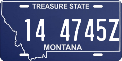 MT license plate 144745Z