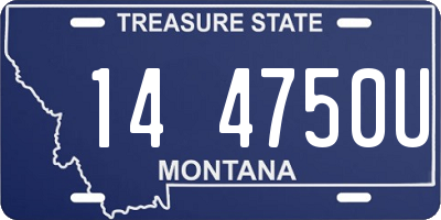 MT license plate 144750U