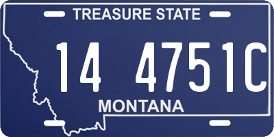 MT license plate 144751C