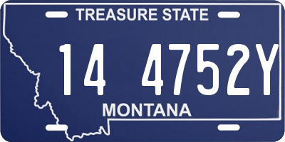 MT license plate 144752Y