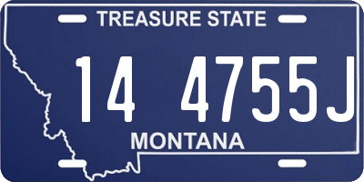 MT license plate 144755J