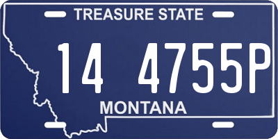 MT license plate 144755P