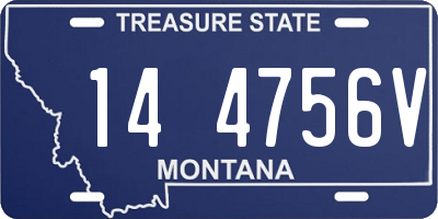 MT license plate 144756V