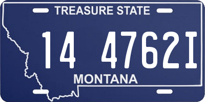 MT license plate 144762I