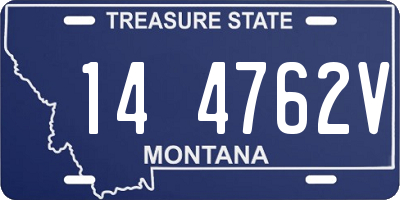 MT license plate 144762V