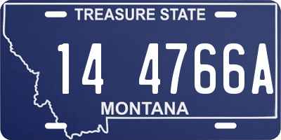 MT license plate 144766A