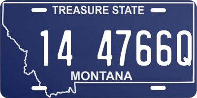 MT license plate 144766Q