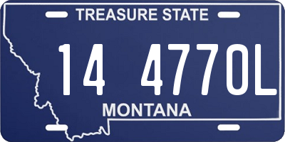 MT license plate 144770L