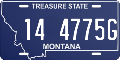 MT license plate 144775G