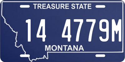 MT license plate 144779M