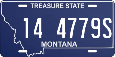 MT license plate 144779S