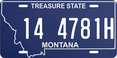 MT license plate 144781H