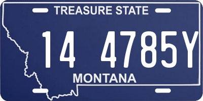 MT license plate 144785Y