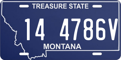 MT license plate 144786V