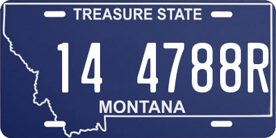 MT license plate 144788R