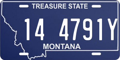 MT license plate 144791Y