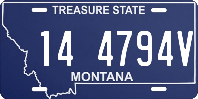 MT license plate 144794V