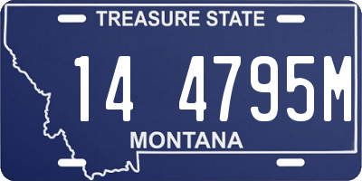 MT license plate 144795M