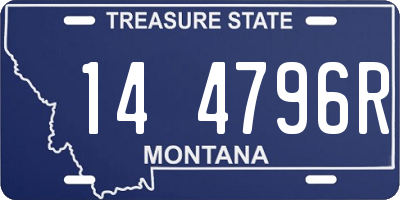 MT license plate 144796R