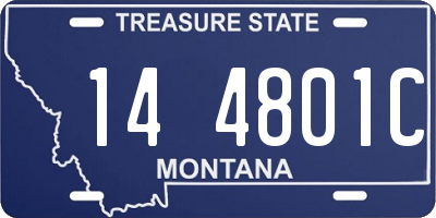 MT license plate 144801C