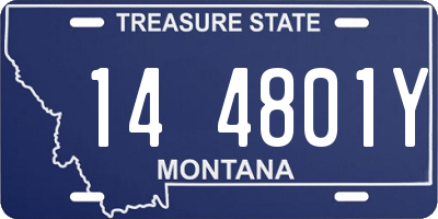 MT license plate 144801Y