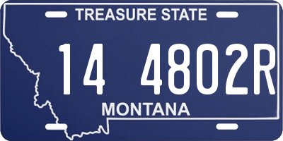 MT license plate 144802R