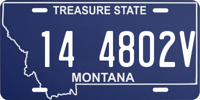 MT license plate 144802V