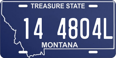 MT license plate 144804L