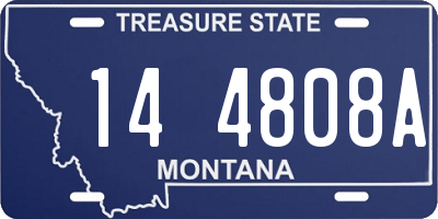 MT license plate 144808A