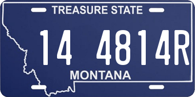 MT license plate 144814R