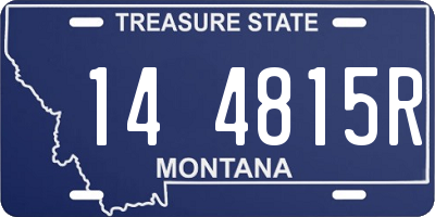 MT license plate 144815R
