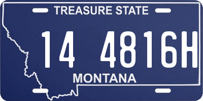 MT license plate 144816H