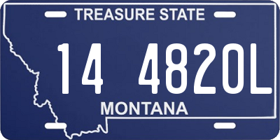 MT license plate 144820L
